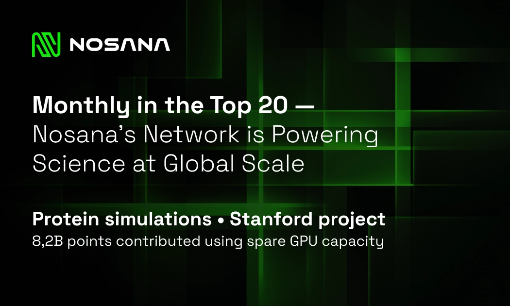 Nosana’s Spare GPU Capacity Is Now Powering Scientific Research