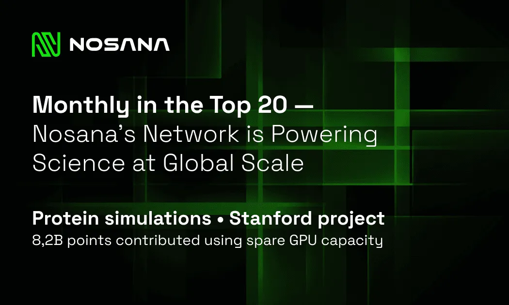 Nosana’s Spare GPU Capacity Is Now Powering Scientific Research